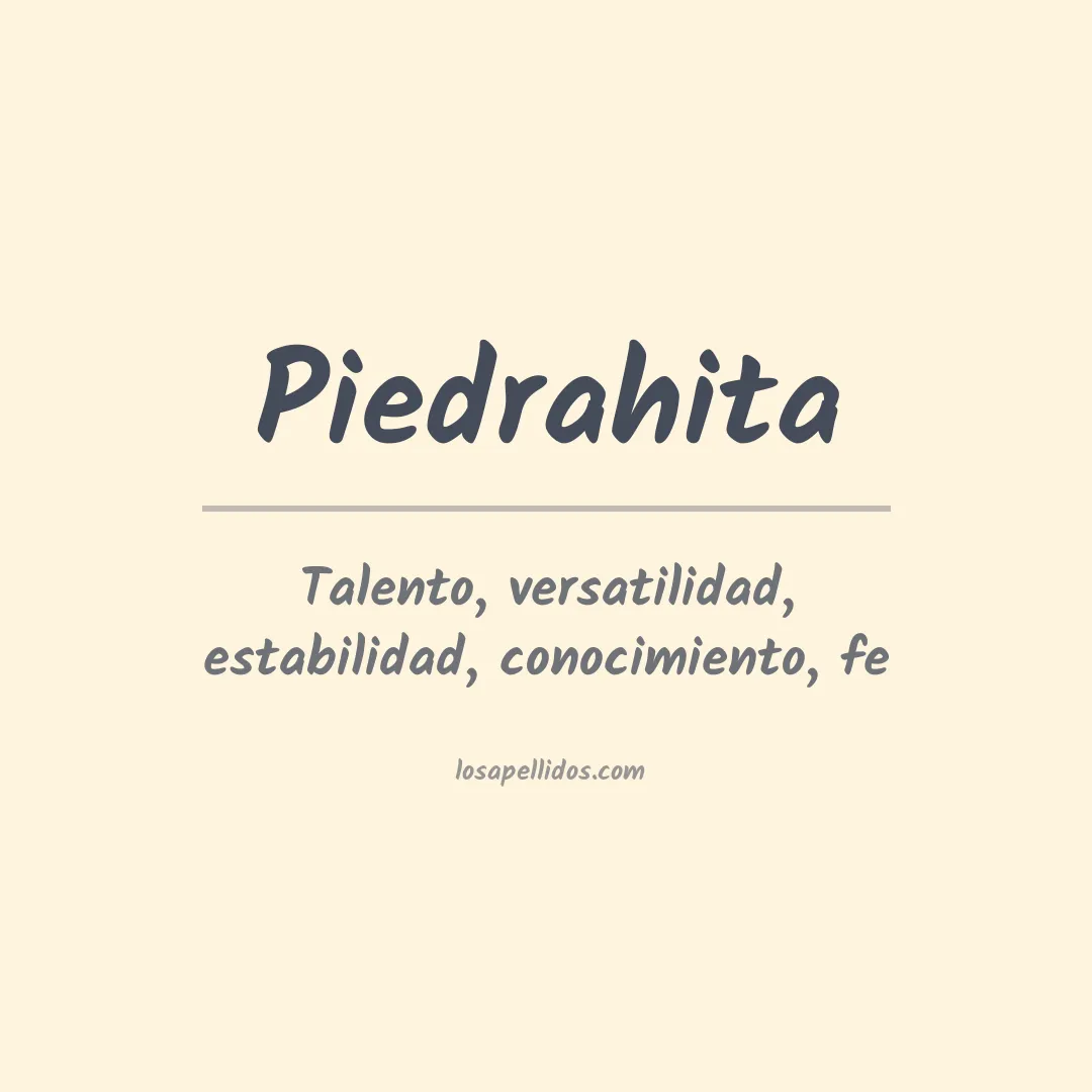 Apellido Piedrahita