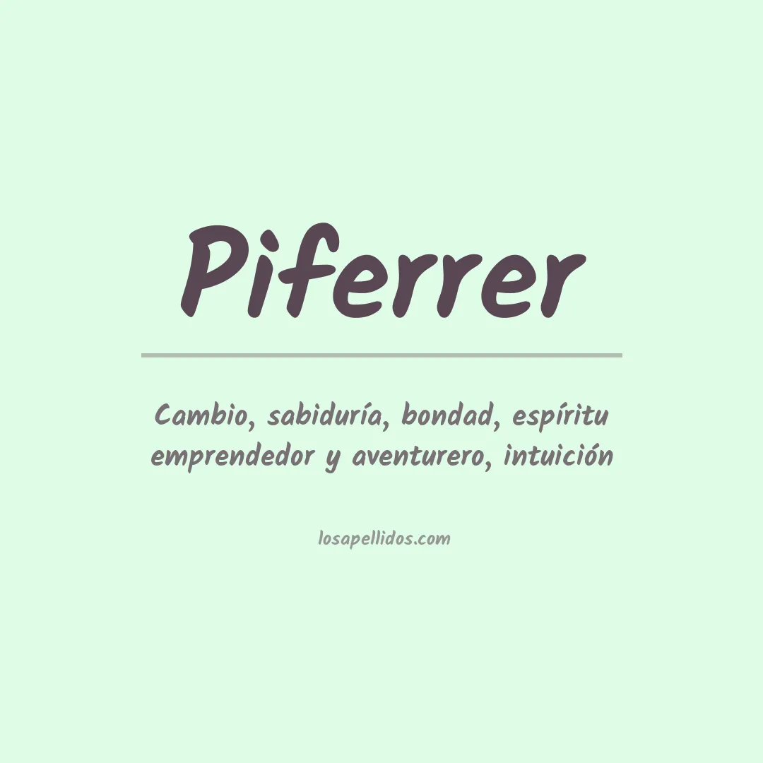 Apellido Piferrer