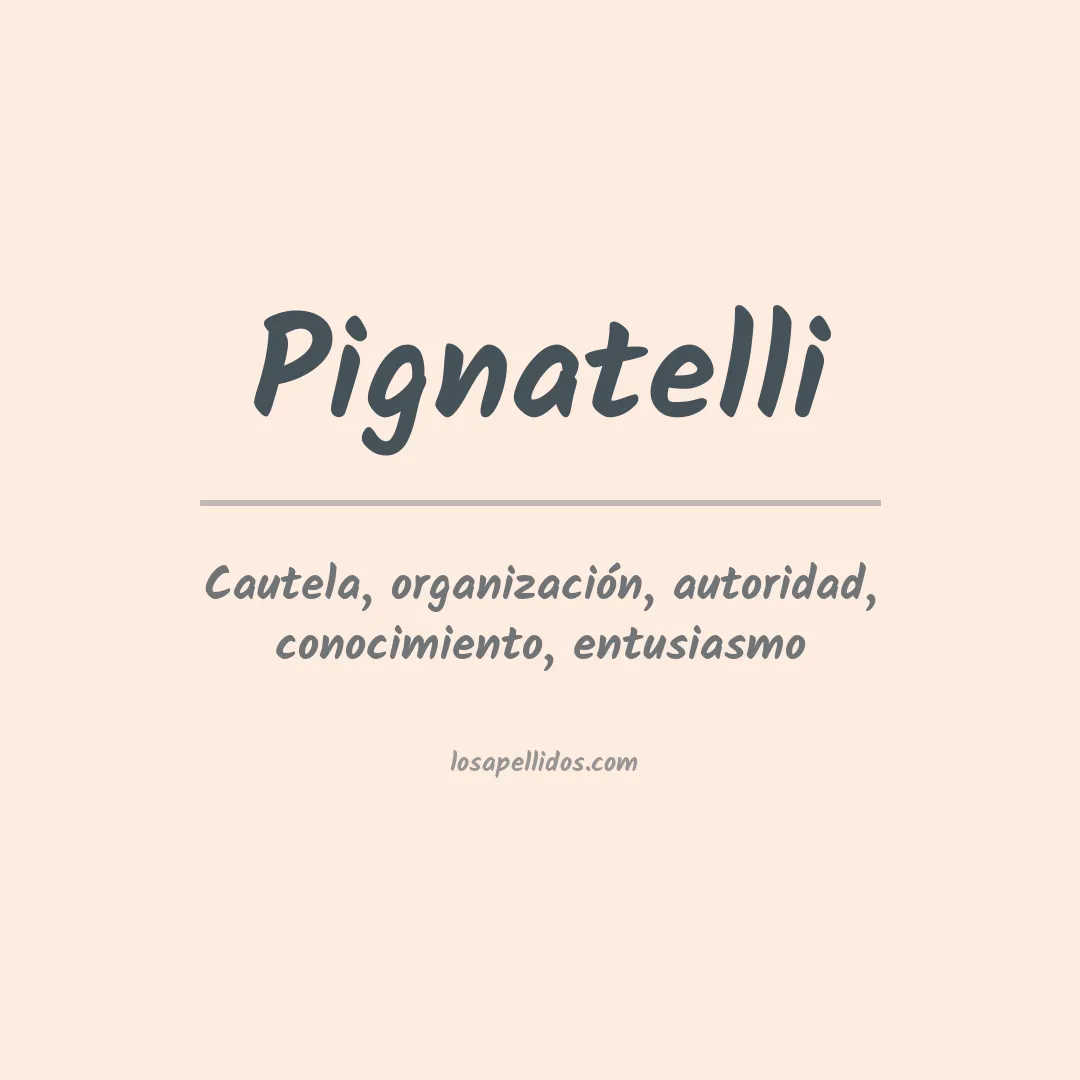 Apellido Pignatelli