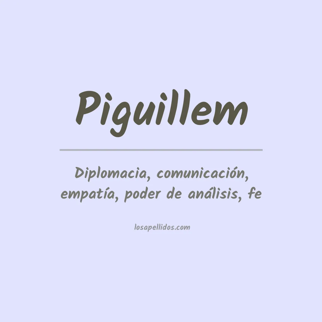 Apellido Piguillem