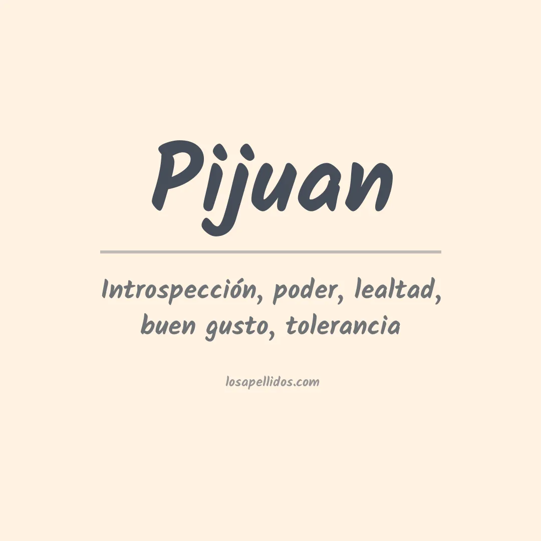 Apellido Pijuan