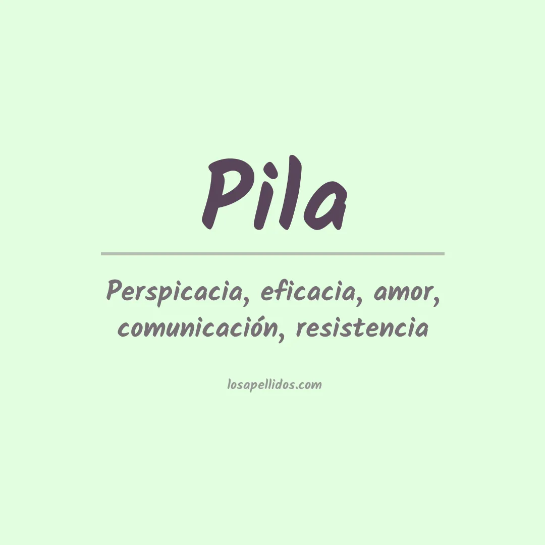 Apellido Pila
