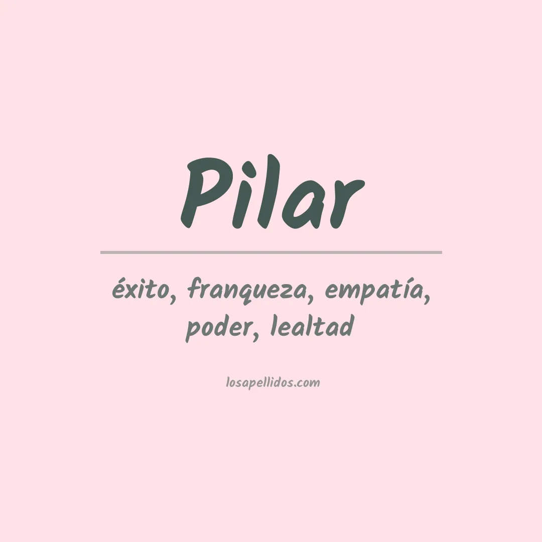 Apellido Pilar