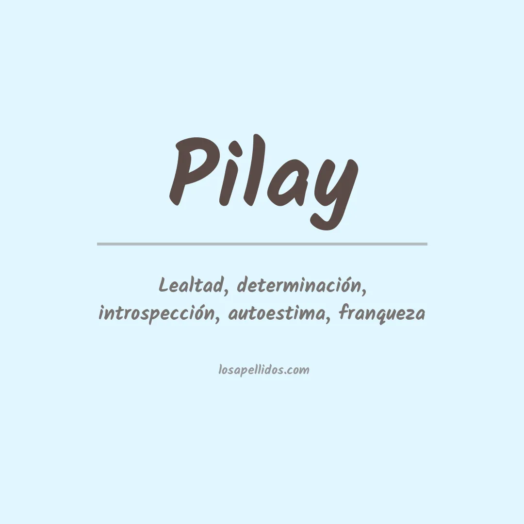 Apellido Pilay