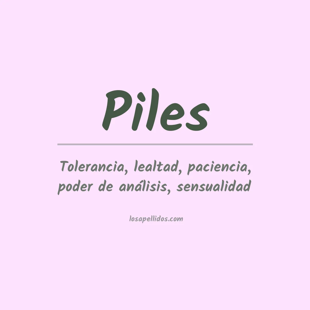 Apellido Piles