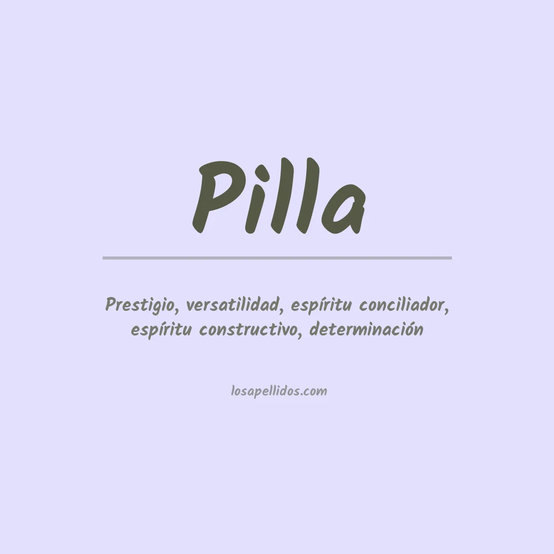 Apellido Pilla