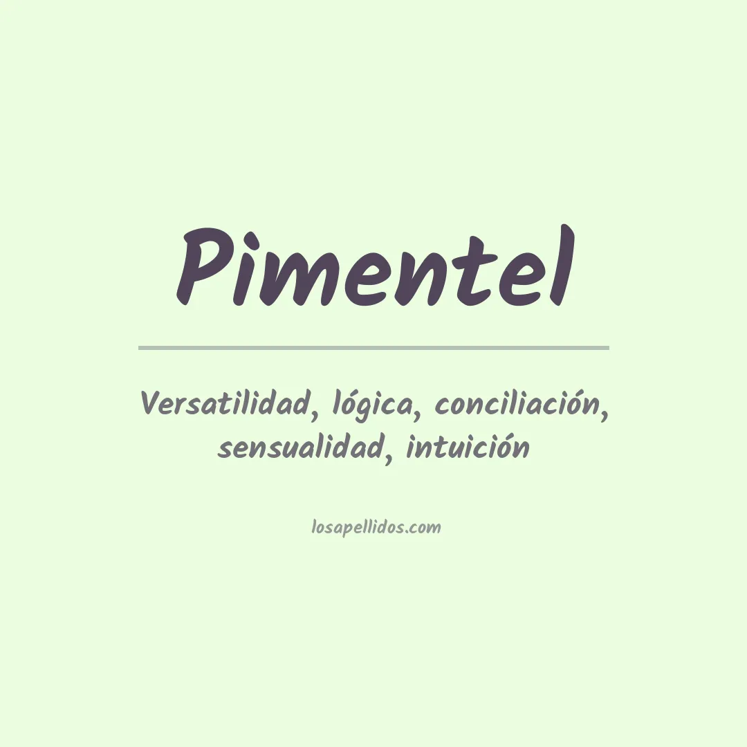 Apellido Pimentel