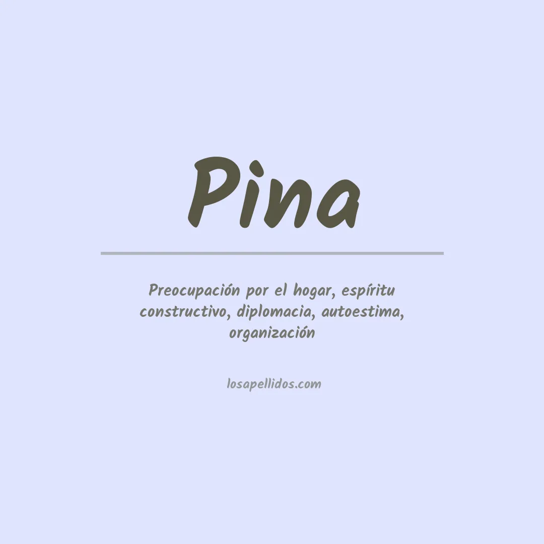 Apellido Pina