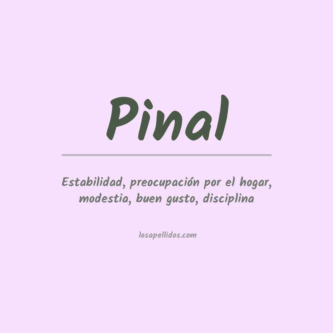 Apellido Pinal