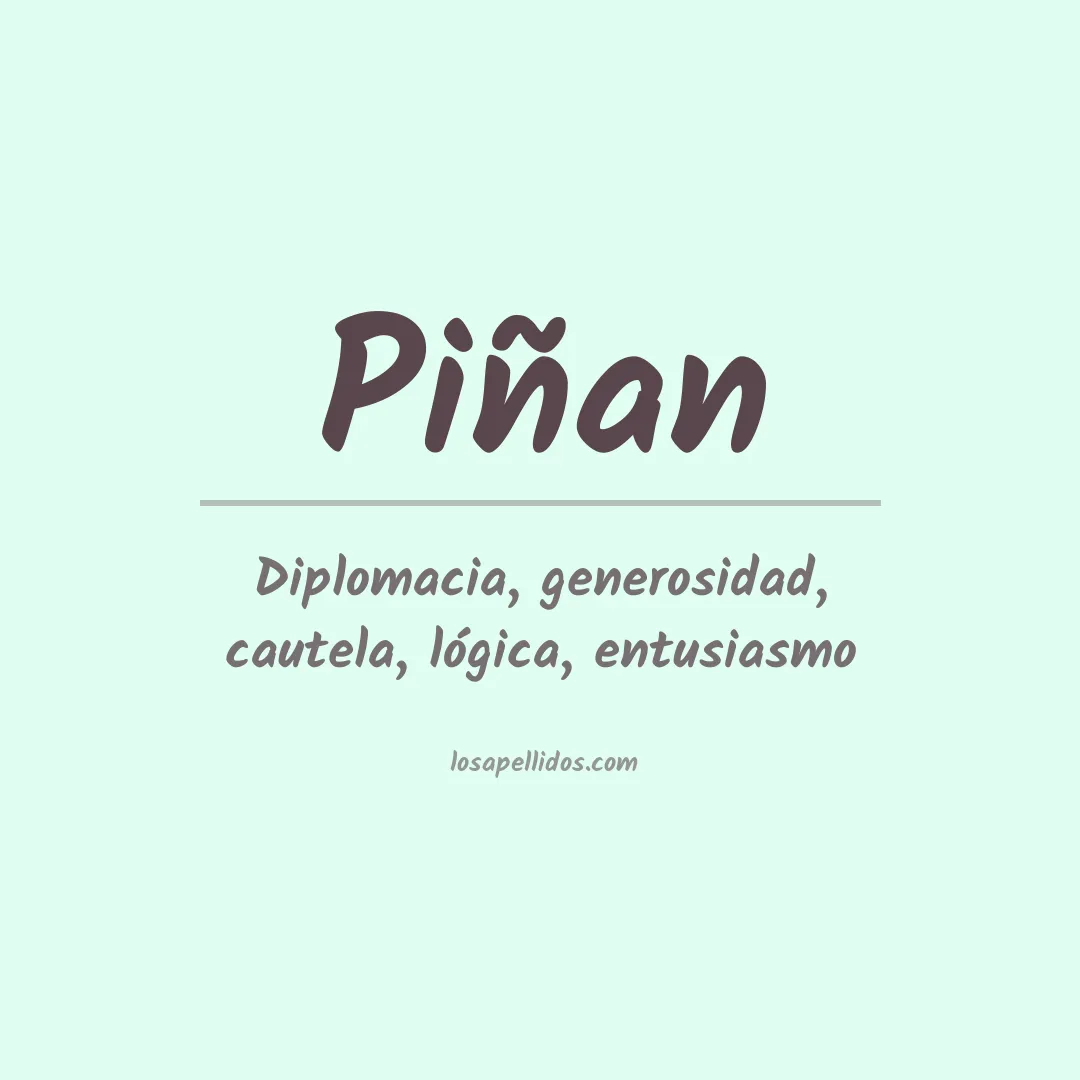 Apellido Piñan