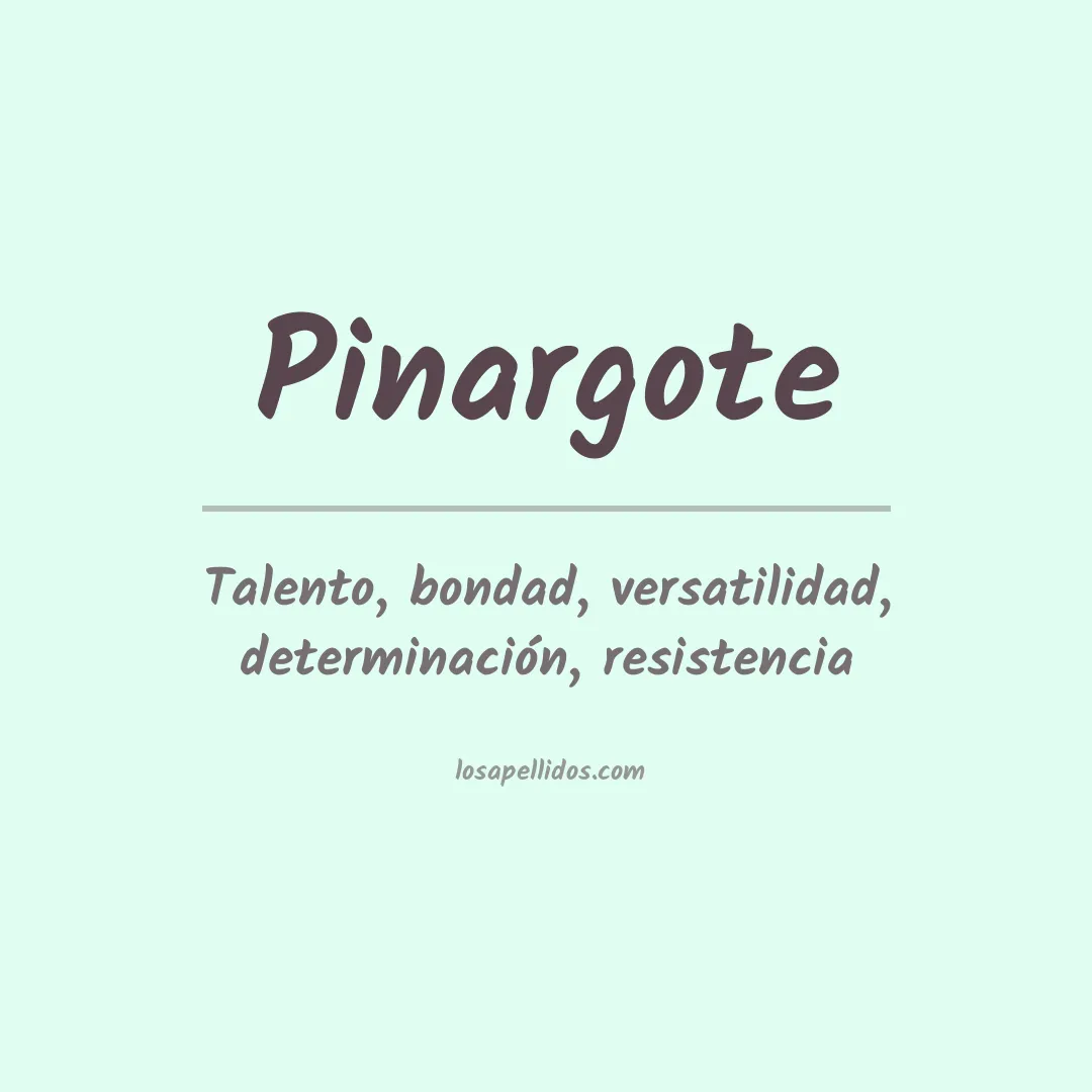 Significado del Apellido Pinargote