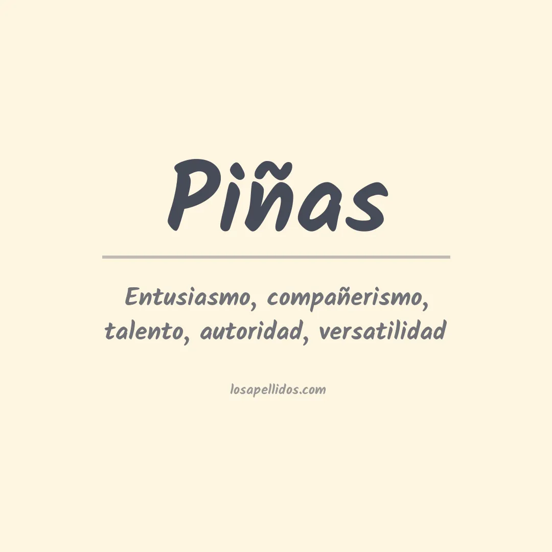 Apellido Piñas