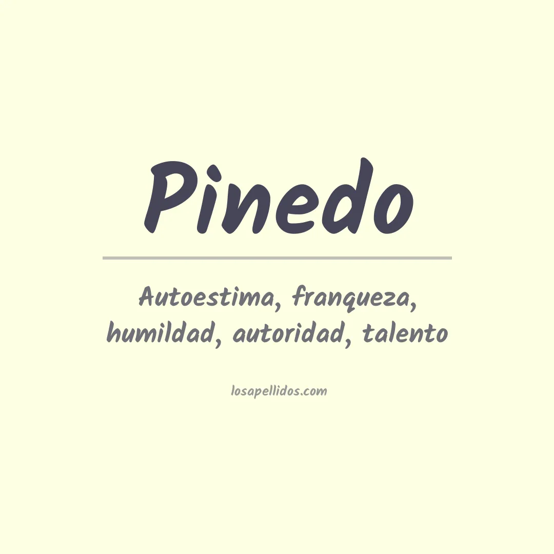 Apellido Pinedo