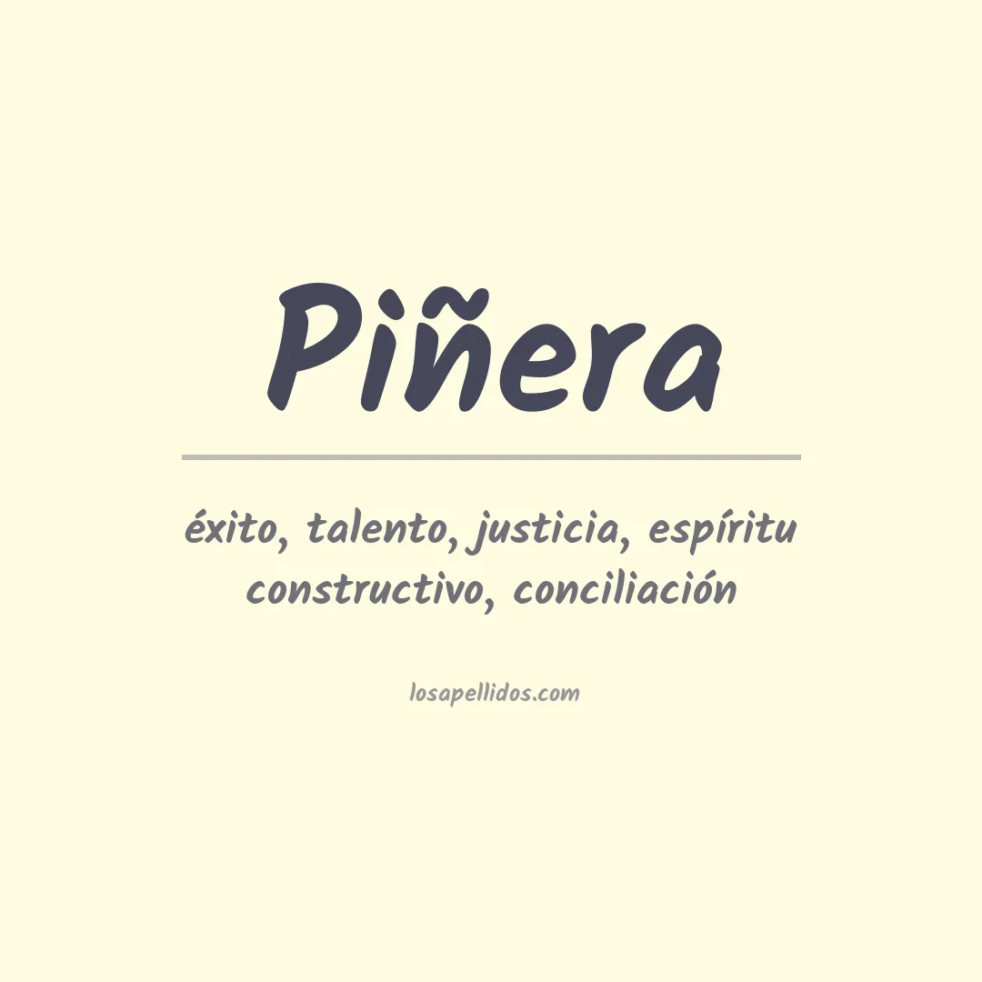 Apellido Piñera