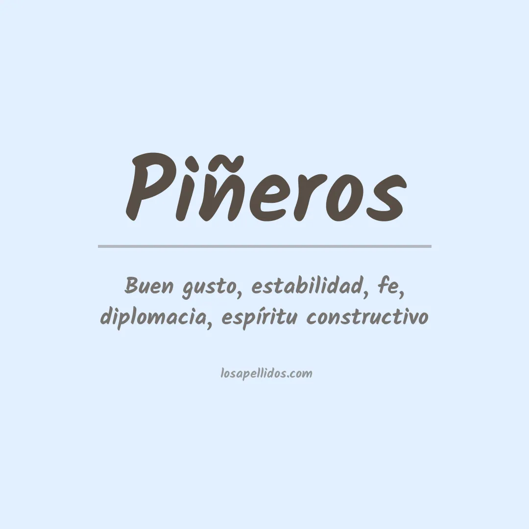 Apellido Piñeros