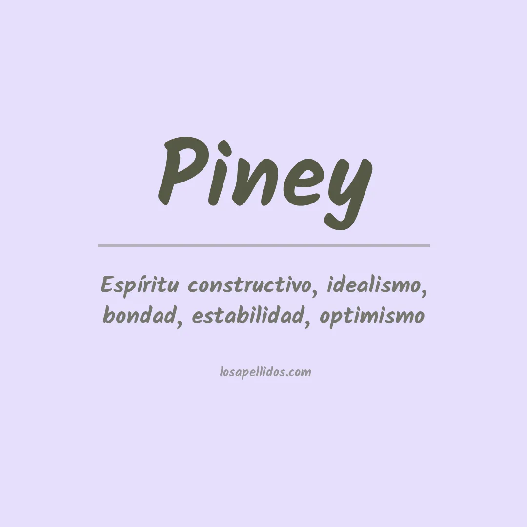 Apellido Piney