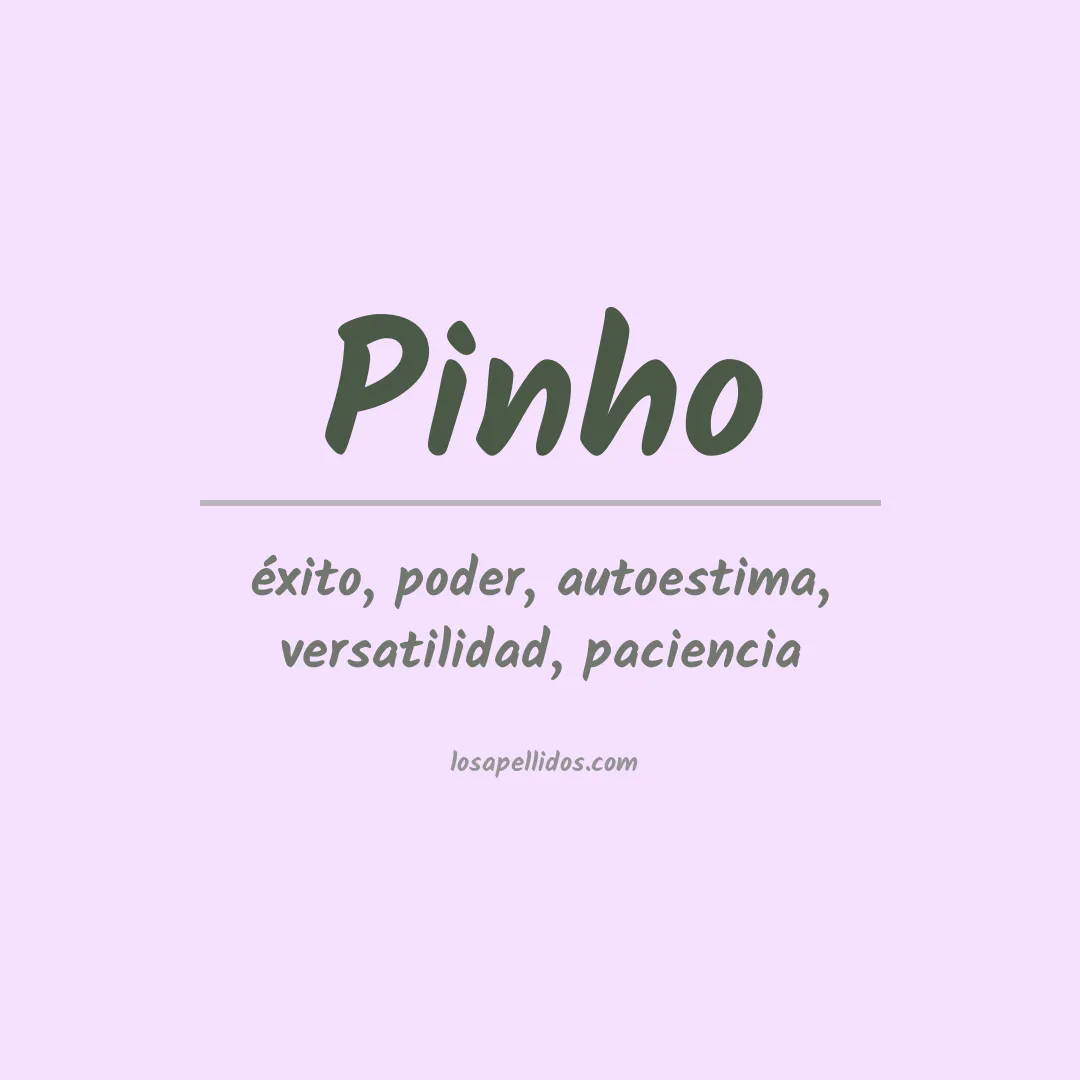Apellido Pinho