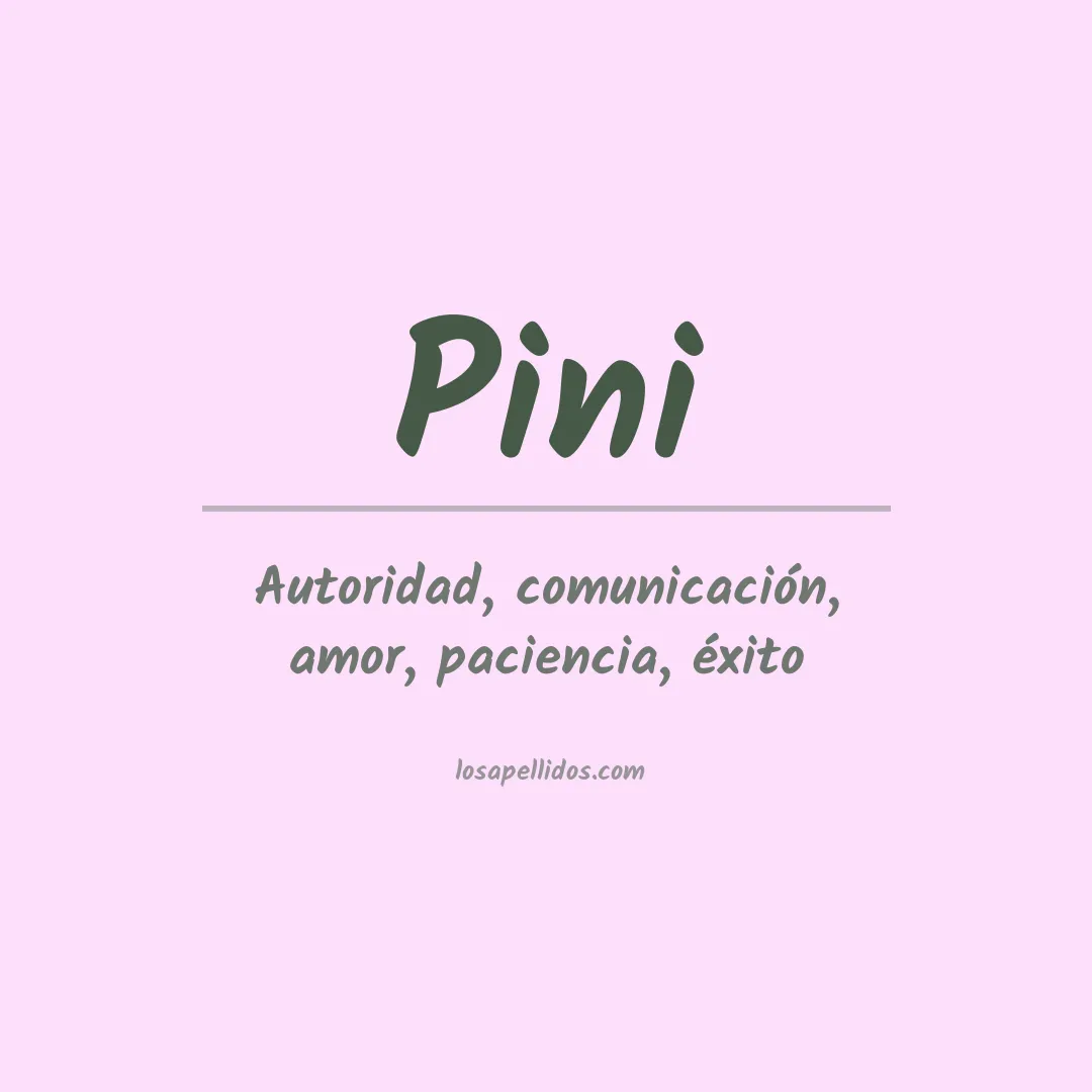 Apellido Pini