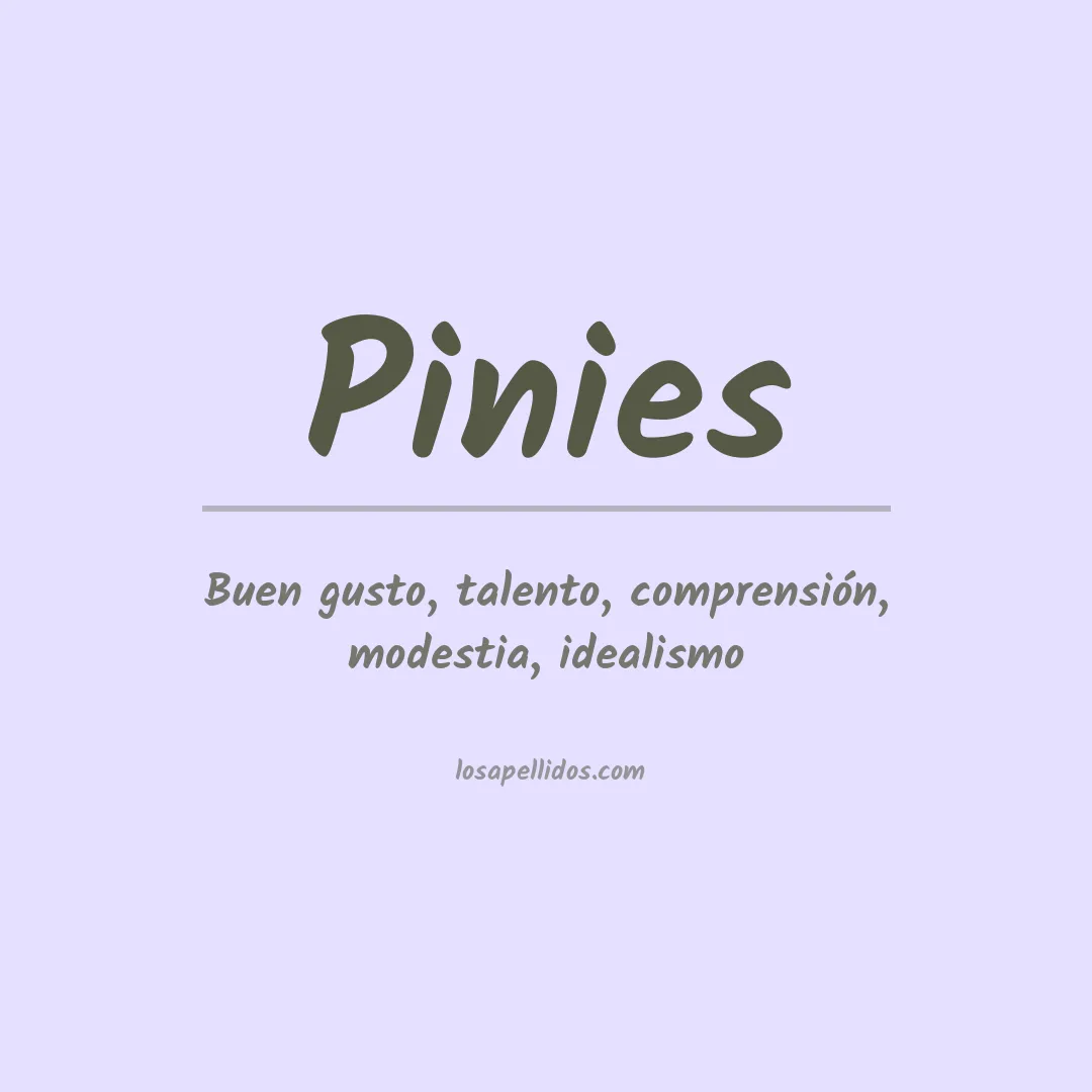 Apellido Pinies