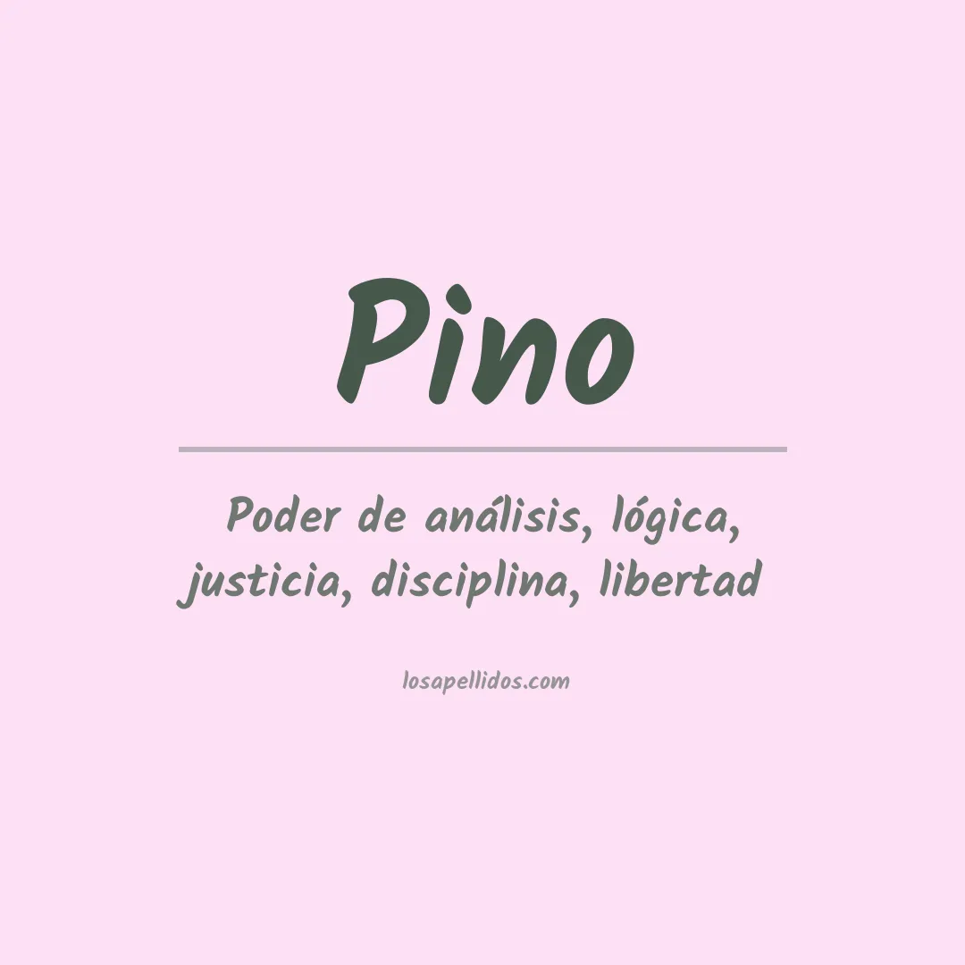 Apellido Pino