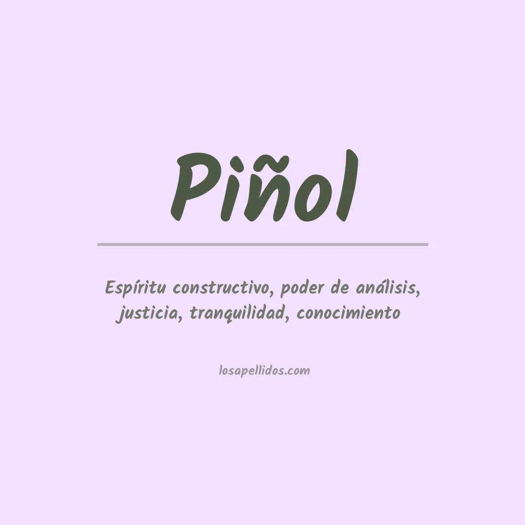 Apellido Piñol