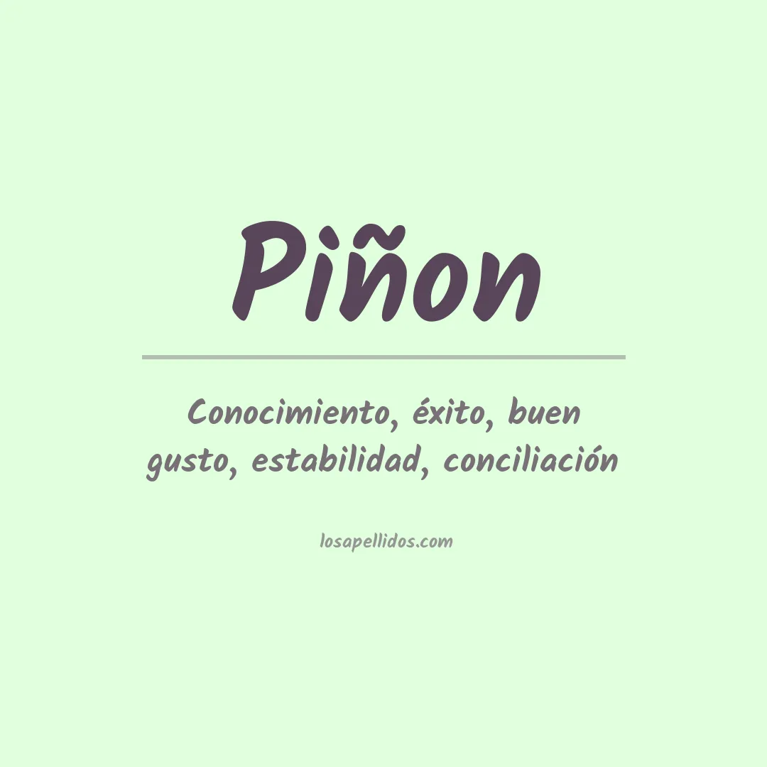 Apellido Piñon