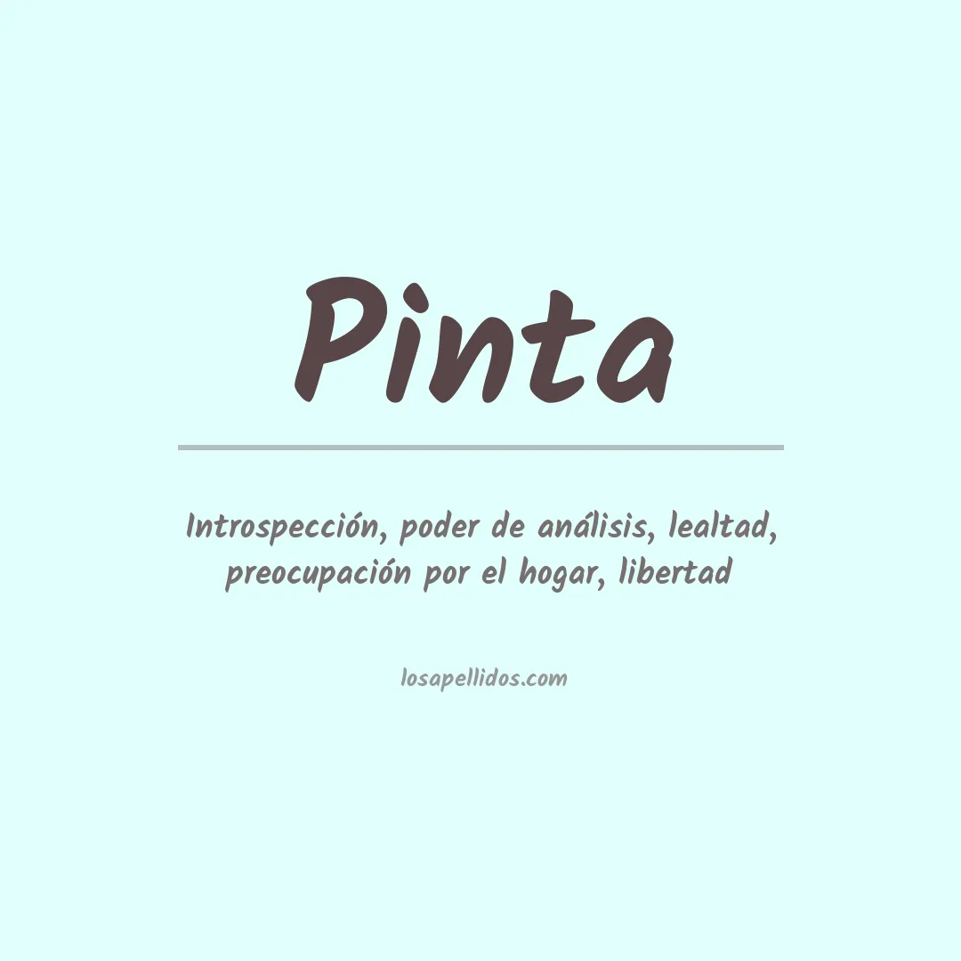 Apellido Pinta