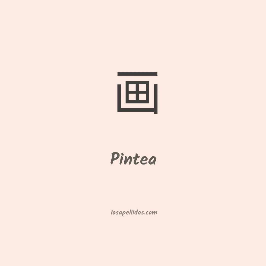 Pintea en chino
