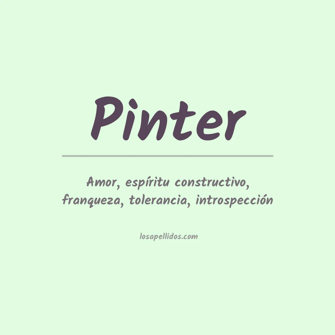 Apellido Pinter