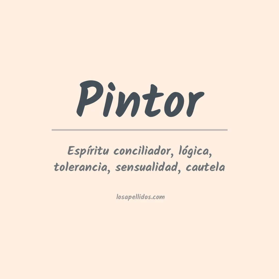 Apellido Pintor
