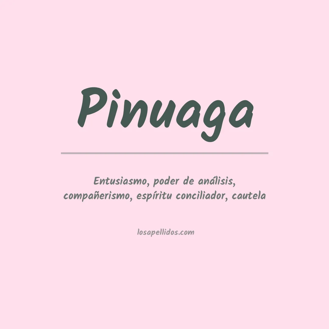Significado del Apellido Pinuaga