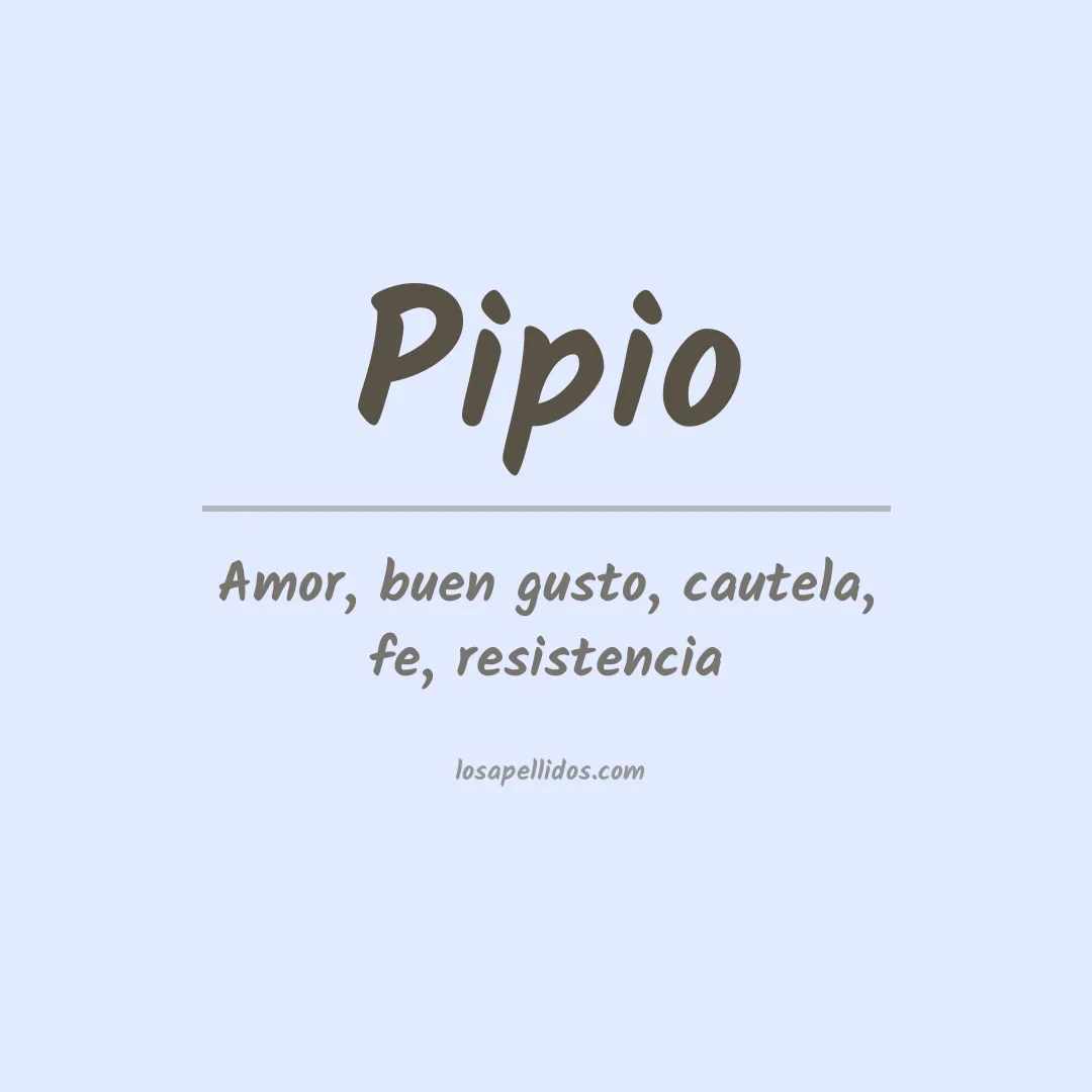 Apellido Pipio