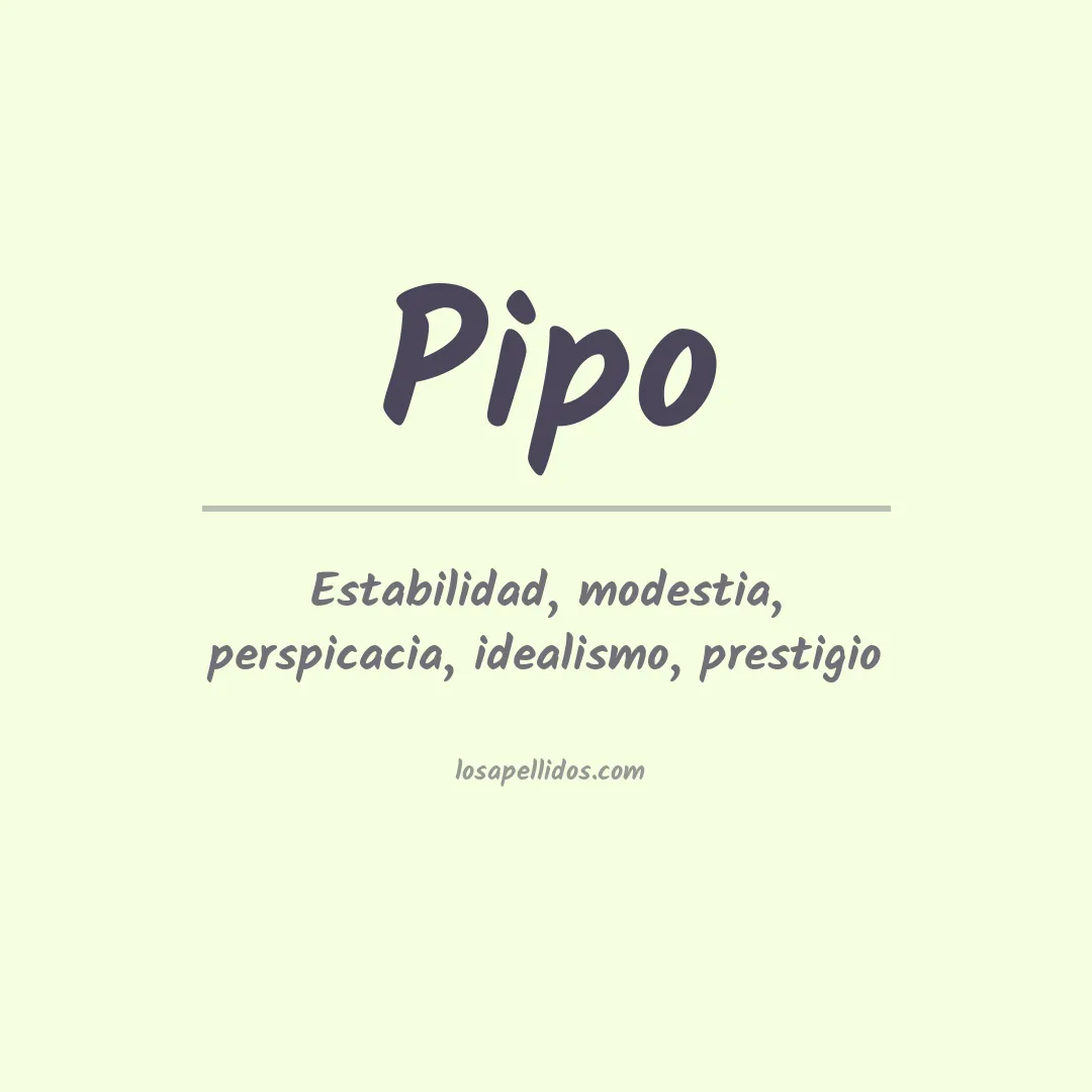 Apellido Pipo