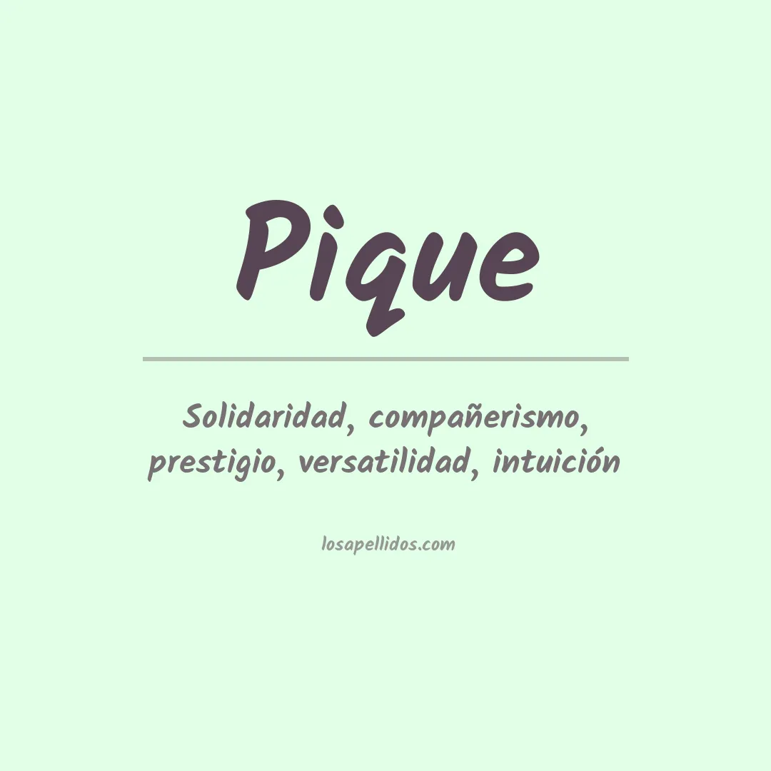 Apellido Piqué