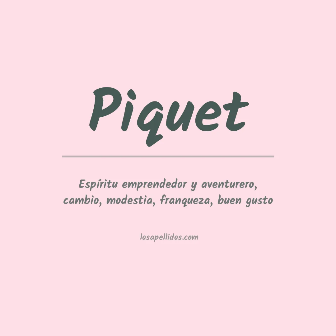 Apellido Piquet