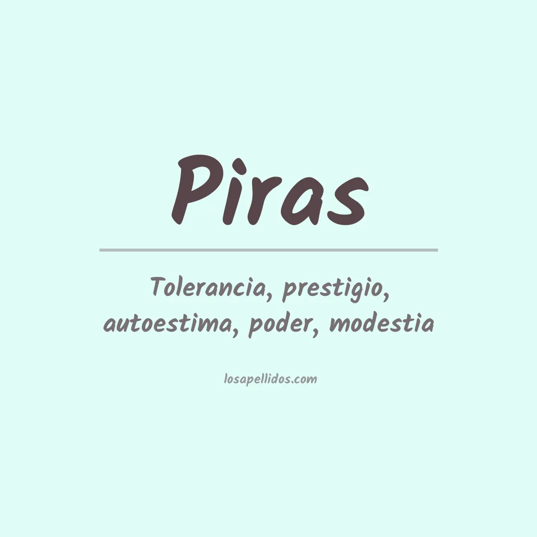 Apellido Piras