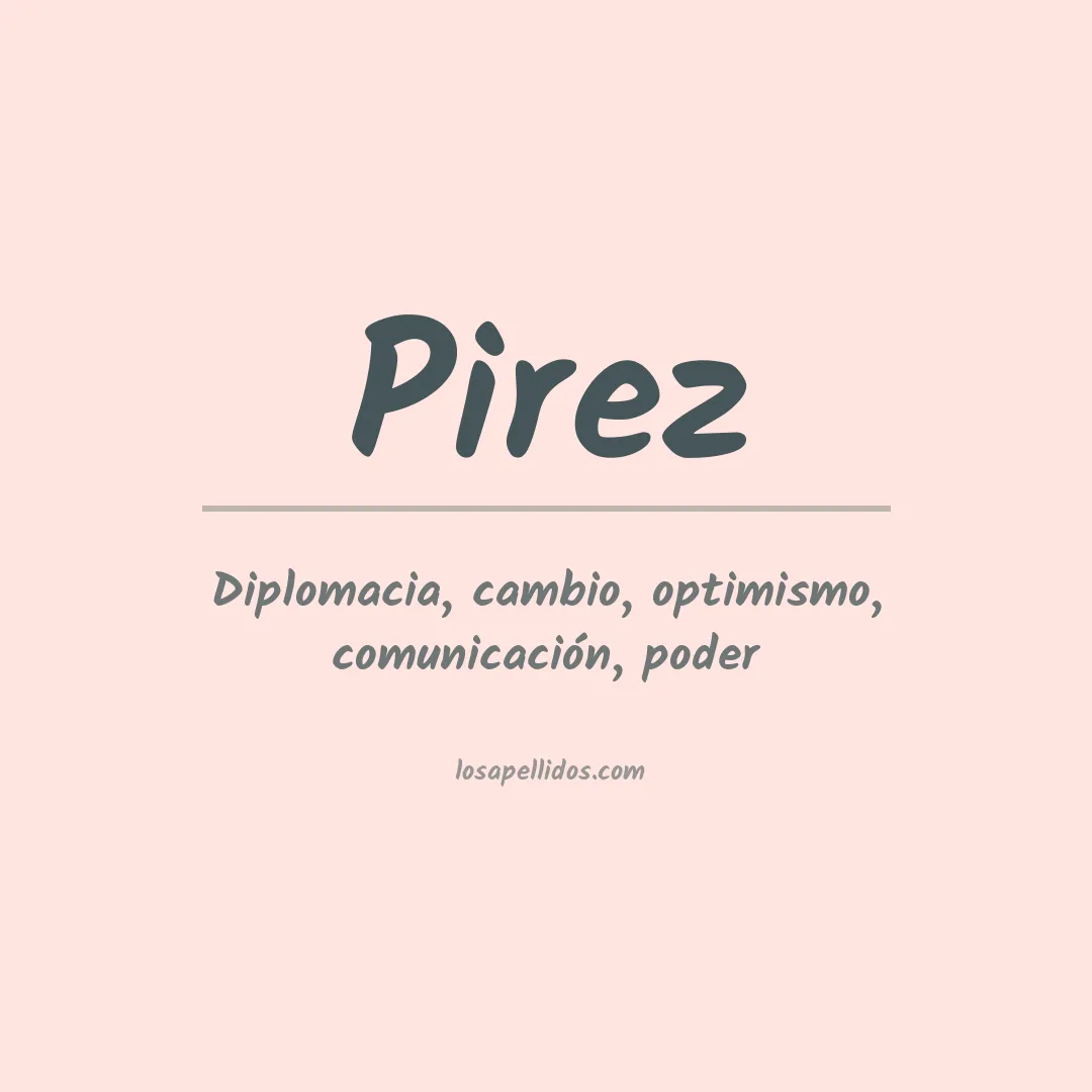 Apellido Pirez