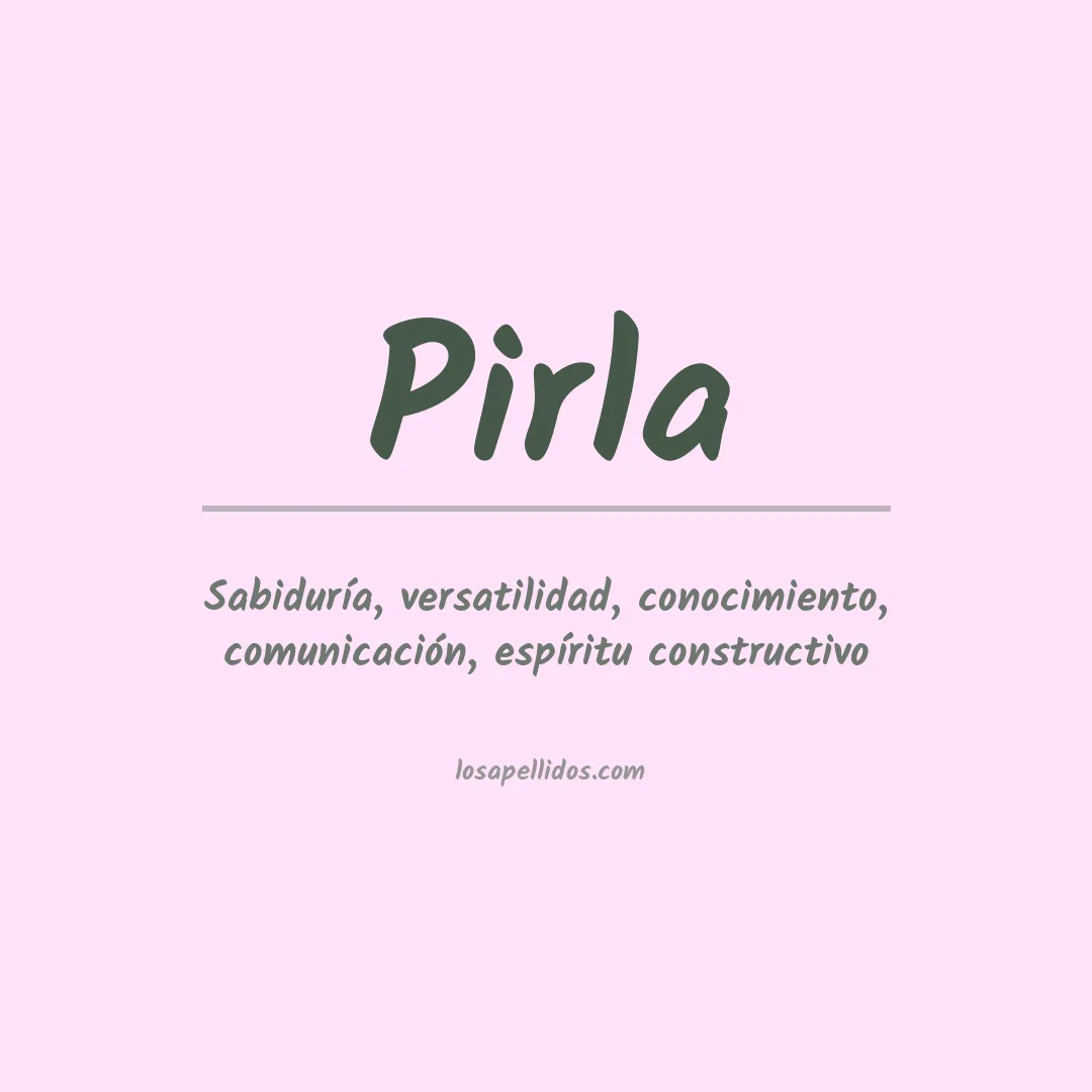 Apellido Pirla