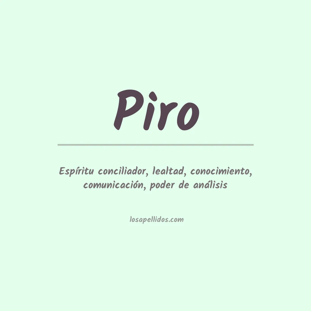 Apellido Piro
