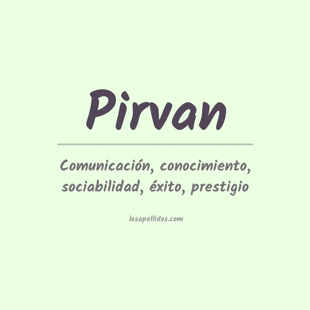Apellido Pirvan