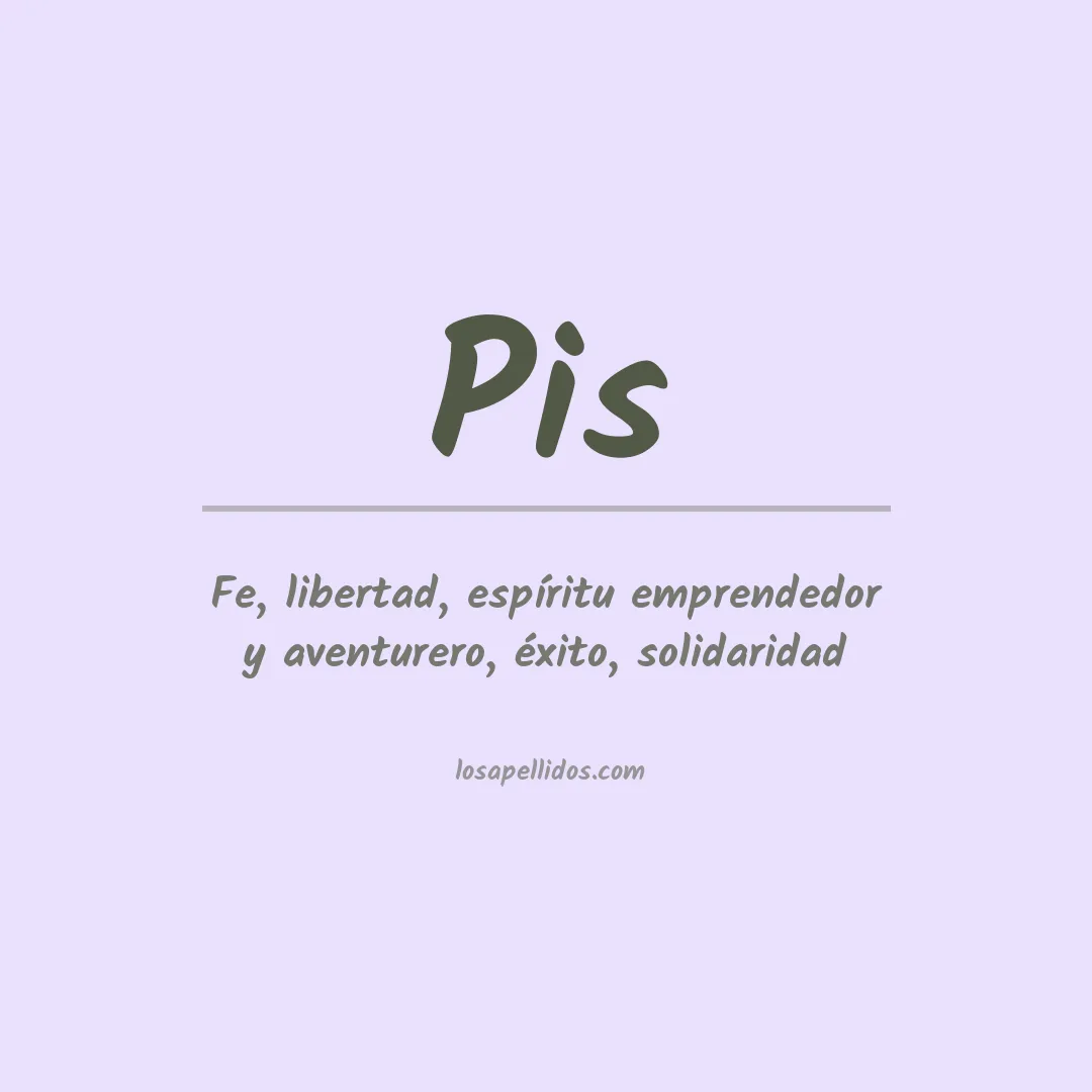 Apellido Pis