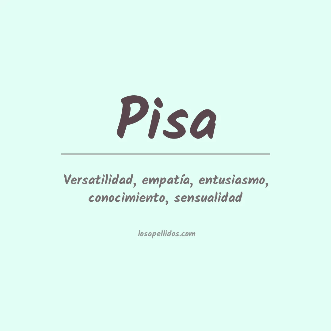 Apellido Pisa