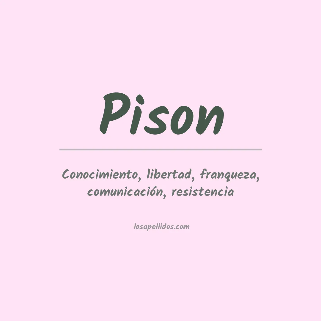 Apellido Pison
