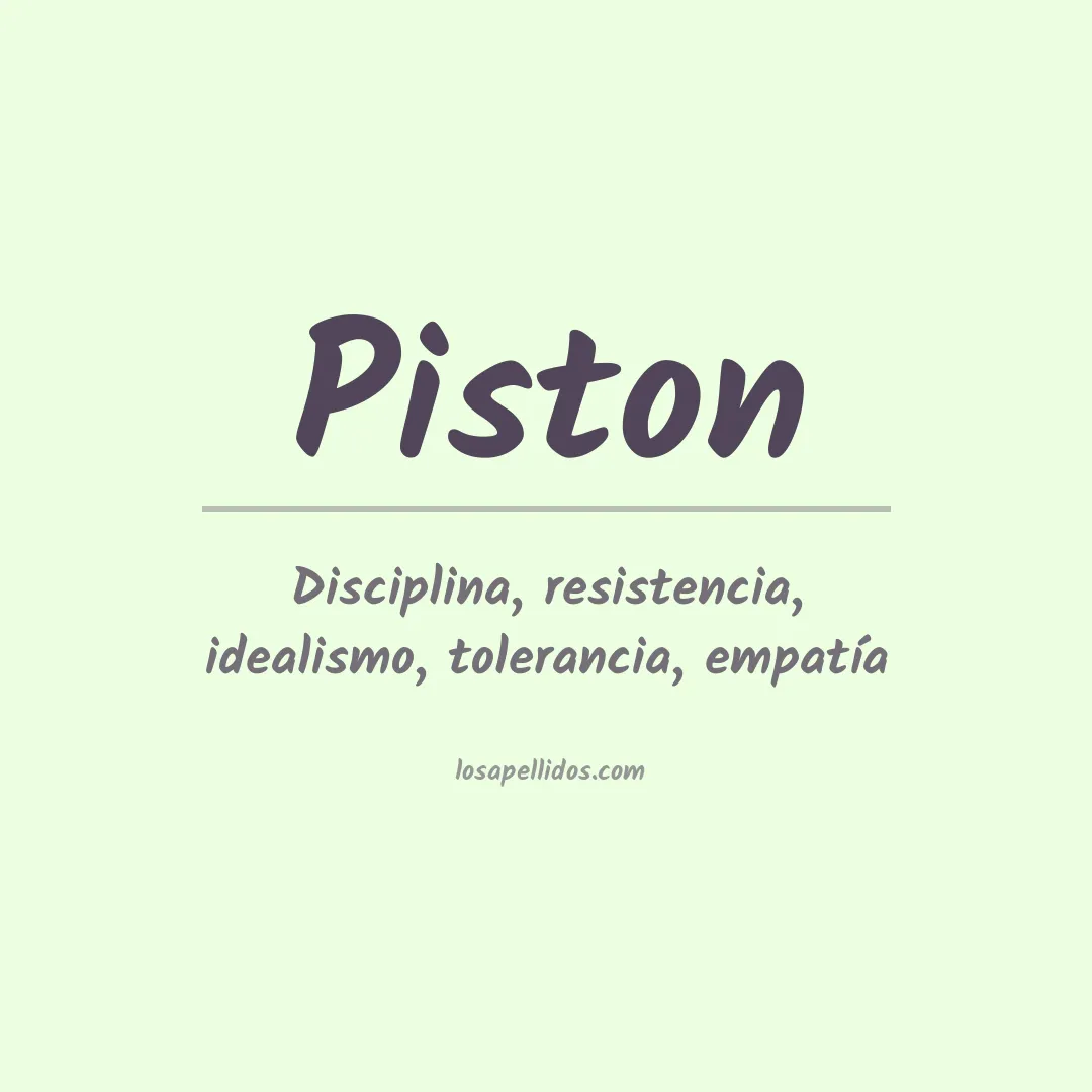 Apellido Piston