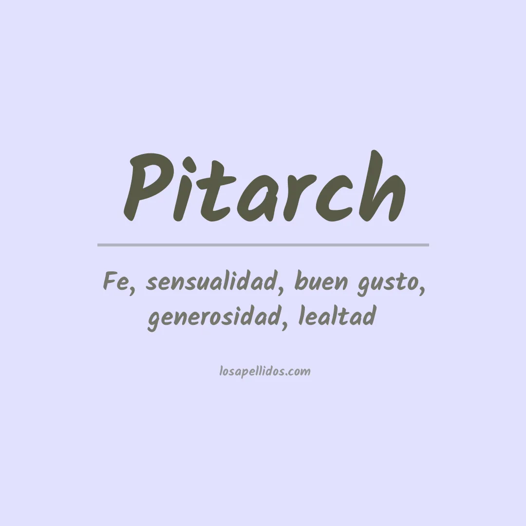 Apellido Pitarch
