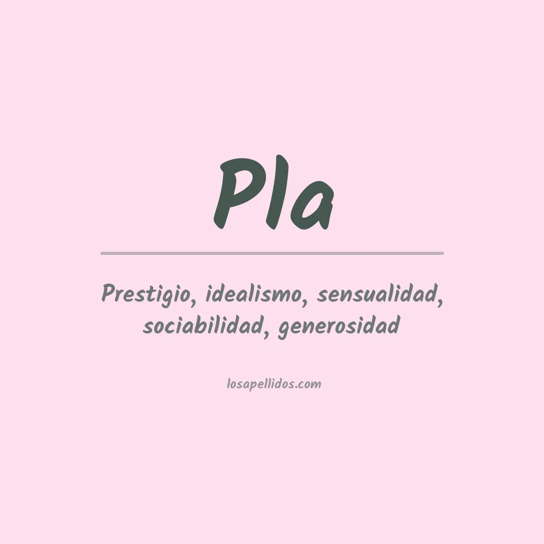Apellido Pla
