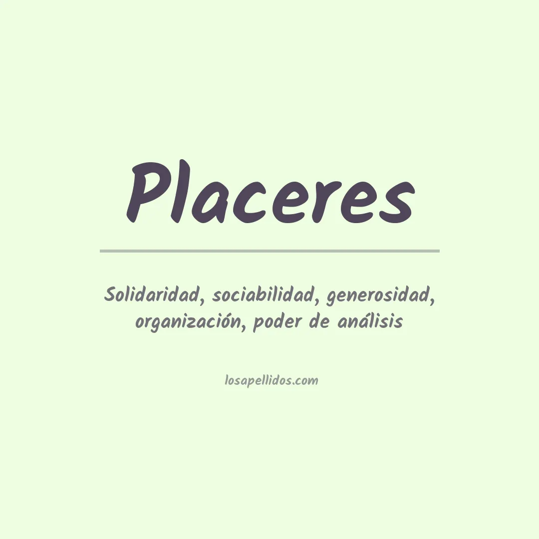 Apellido Placeres