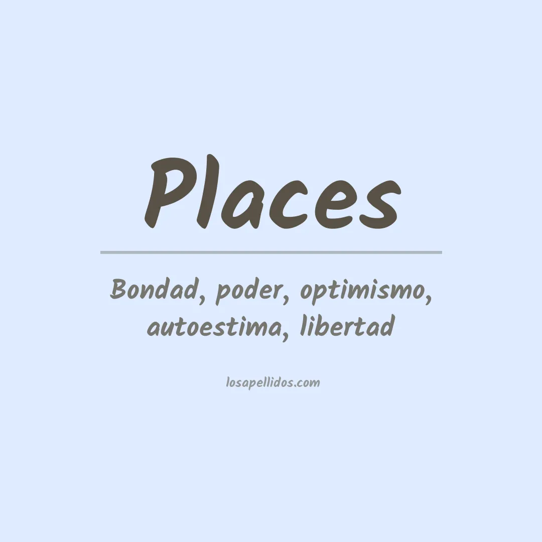 Apellido Places
