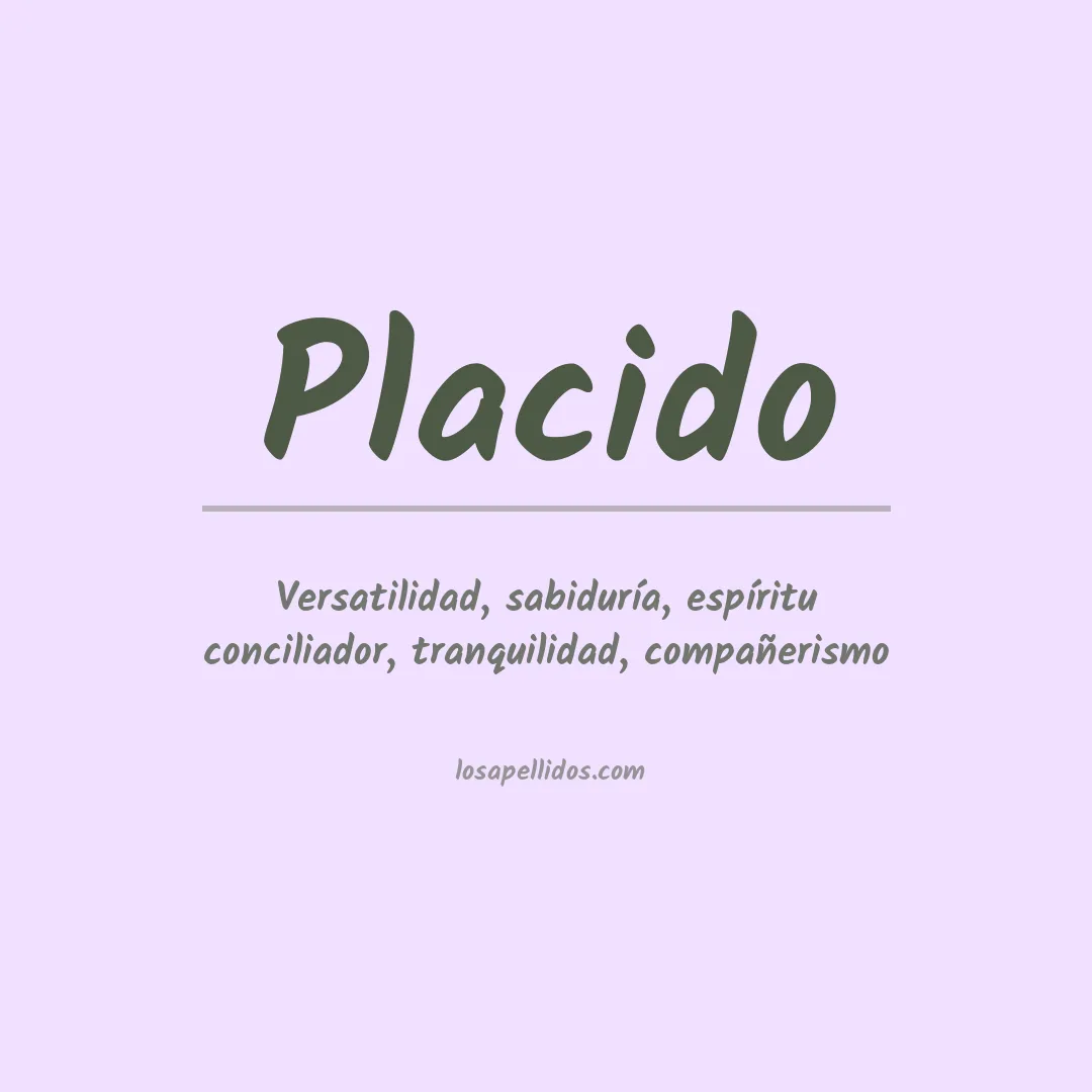 Apellido Placido
