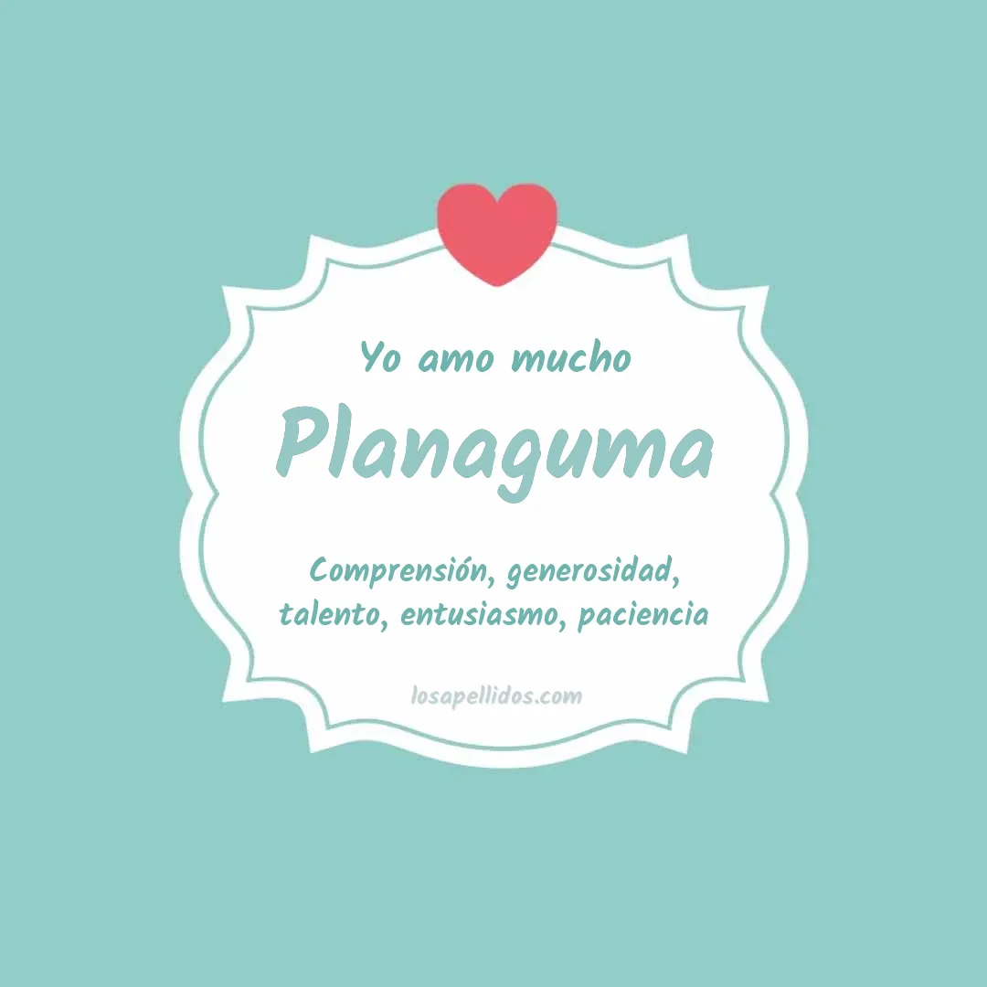 Yo amo mucho Planaguma
